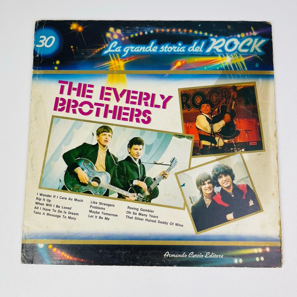 The Everly Brothers La Grande Storia Import Italy LP Vinyl Album Like Strangers